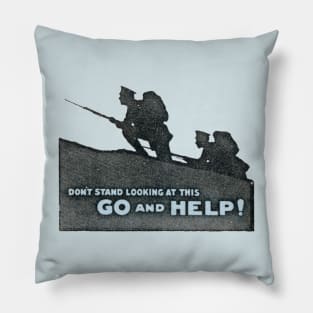 WWI Go and Help Pillow