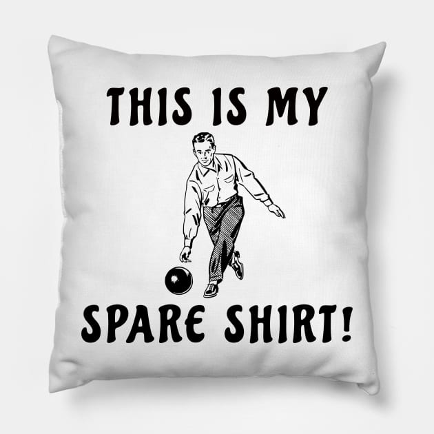 Funny Bowling Man quote Pillow by Danielleroyer