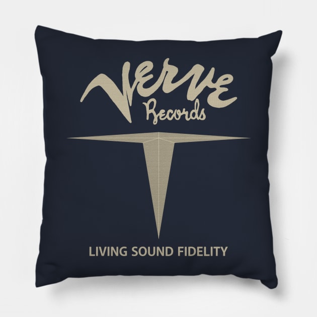 Verve Records Living Sound Fidelity Pillow by My Pizza