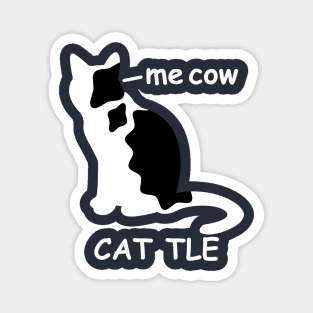 OCD Obsessive Cow Disorder  Funny Cat Magnet