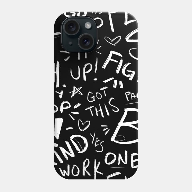 Fitness Pattern Phone Case by Starline Hodge