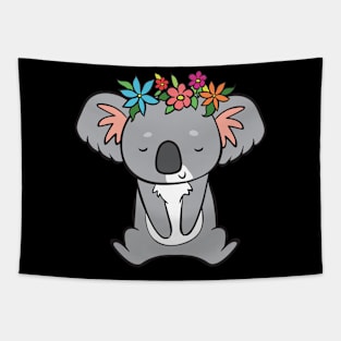 Koala with flowers Tapestry