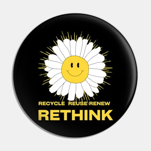 Upcycling Reuse Renew Rethink Pin