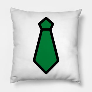 Green tie Pillow