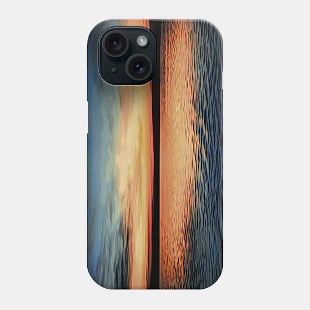 Sunset / Maléa is looking for the Kobold - children's book WolfArt Phone Case by RaphaelWolf