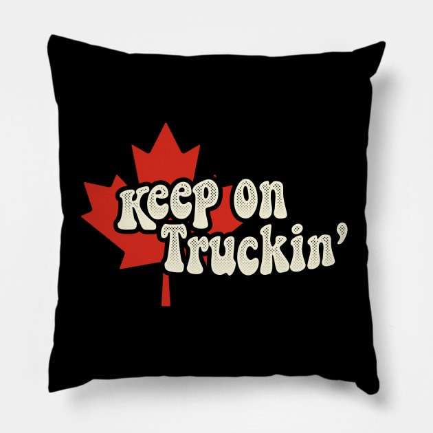 Canada Truckin Pillow by binarygod