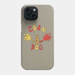 angry corndog Phone Case