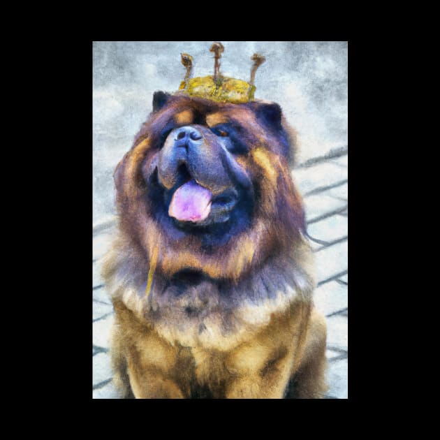 Chow Chow with Crown by maxcode