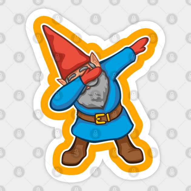 Discover Dabbing Garden Gnome - Gnome - Sticker