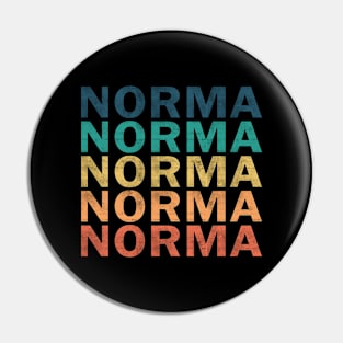 Norma Name T Shirt - Norma Vintage Retro Name Gift Item Tee Pin