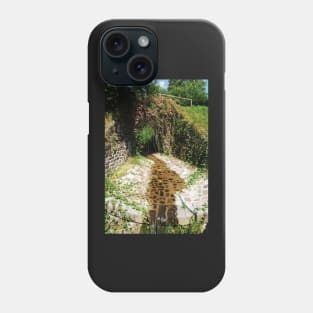 Flowery Bridge with Stream Phone Case