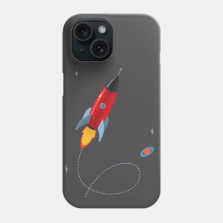 red rocket Phone Case