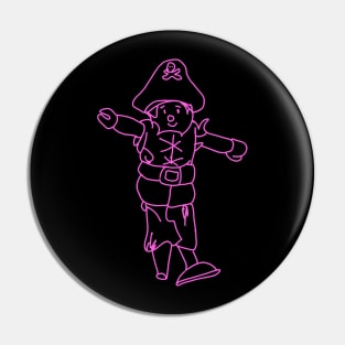 Pink Pirate Pin