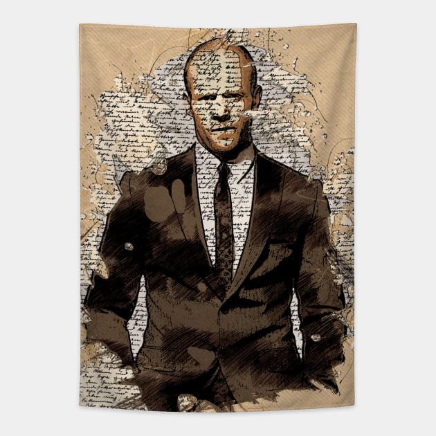 Jason - Vintage Style Art Portrait Tapestry by Naumovski