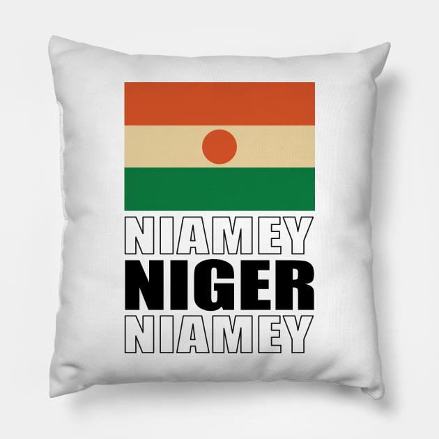 Flag of Niger Pillow by KewaleeTee