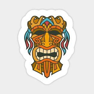 Funny Tribal Tiki Head Magnet