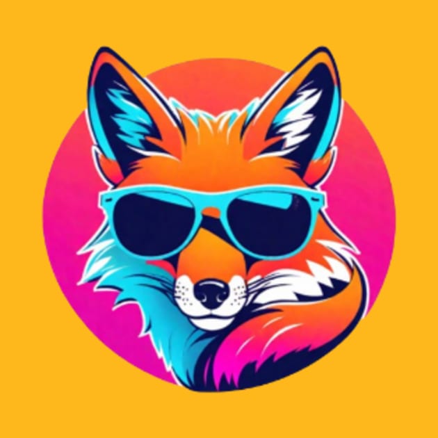 Cool Neon Fox (Small Version) by VRMonkeyz