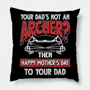 Funny Saying Archer Dad Father's Day Gift Pillow