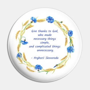 Give thanks to God Pin