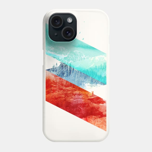 Mountain Stripes Phone Case by astronaut