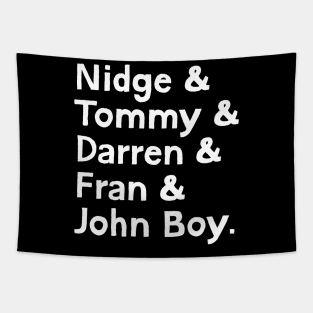 Love Hate Names List Tapestry