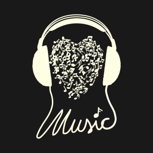 i love to Listen to Music and Gift for Musician and Music Lover T-Shirt