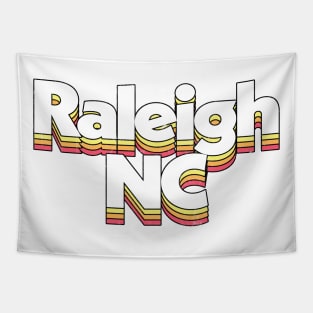 Raleigh, NC / Retro Typography Design Tapestry