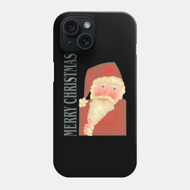 Retro Santa Phone Case by Norwood Designs