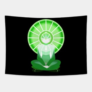 Aura Green Meditation 05 Tapestry