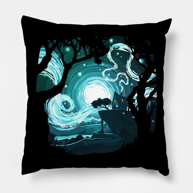 Smoke Trail Pillow by Prok_Art