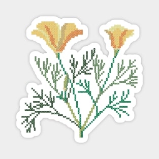 California State Flower California Poppy Magnet