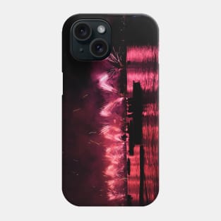 Fireworks red Zurich Lake Phone Case