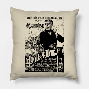 Dr. Jekyll and Mr. Hyde  (1920) Haydon Film Poster Pillow