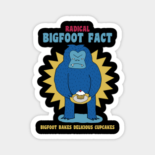 Bigfoot, Master of the Cupcake Arts Magnet