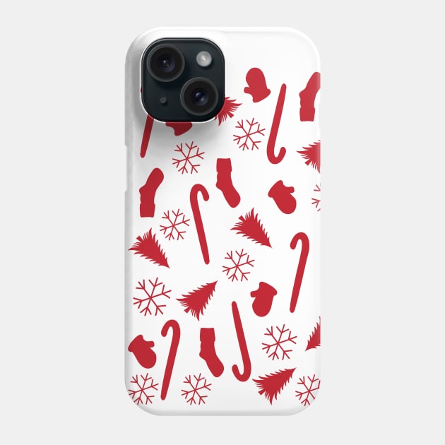 Happy New Year Holiday Vibes Pattern Phone Case by Day81