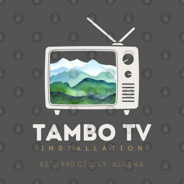 Northern Exposure Tambo TV Installation Shelly Tambo Cicely Alaska Moose Light by SonnyBoyDesigns