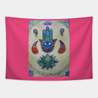 Hamsa Hand Tapestry