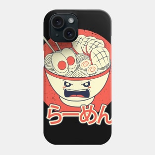 Kawaii Angry Spicy Japanese Ramen Phone Case