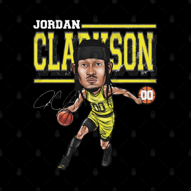 Jordan Clarkson Utah Cartoon by danlintonpro