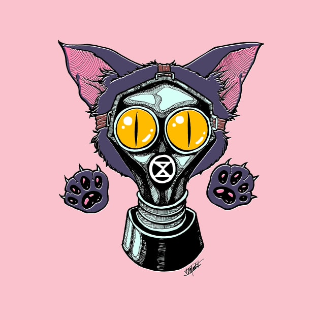 Gas Mask Kitty by Indi Martin