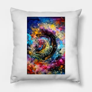 Rainbow Ripples Pillow