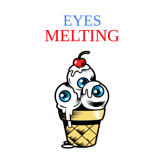 Eyes Melting by Vintage Oldschool Apparel 