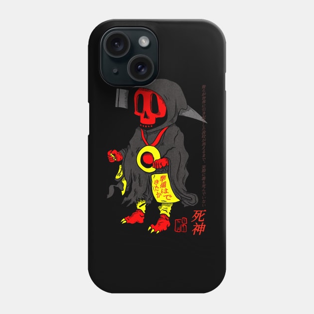 grim reaper goes to japan Phone Case by Brotherconk