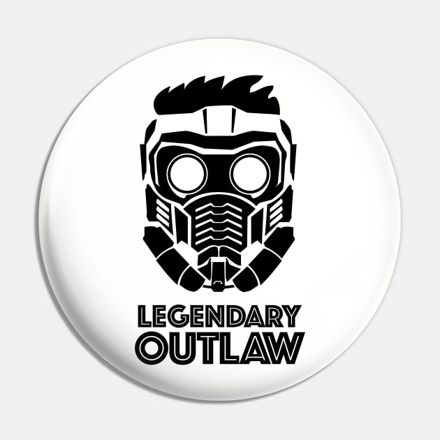 Star-Lord Legendary Outlaw in Black Pin by Paranormal Punchers