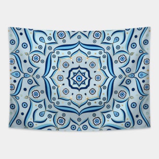 Evil Eye Amulet Mandala Ornament Tapestry