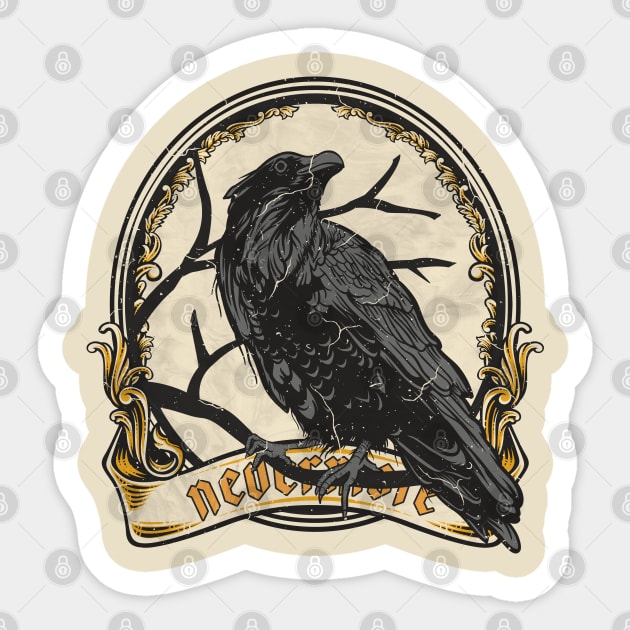 Get Perfect Crow Sticker Gothic Stickers Here With A Big Discount.