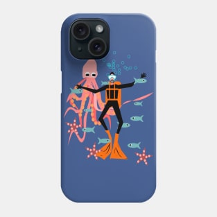 Scuba Diver, underwater adventure! Phone Case