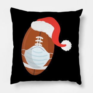 American Football Santa Hat Mask Christmas Gifts Pillow