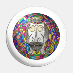 Hippiepotamus Pin