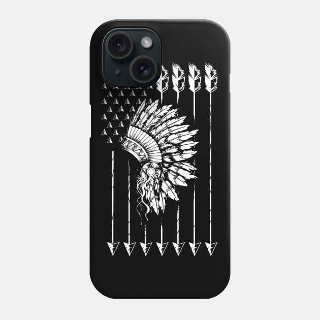 Cool Native American Arrow And Teepee Flag Art Funny Gift Phone Case by jordanfaulkner02